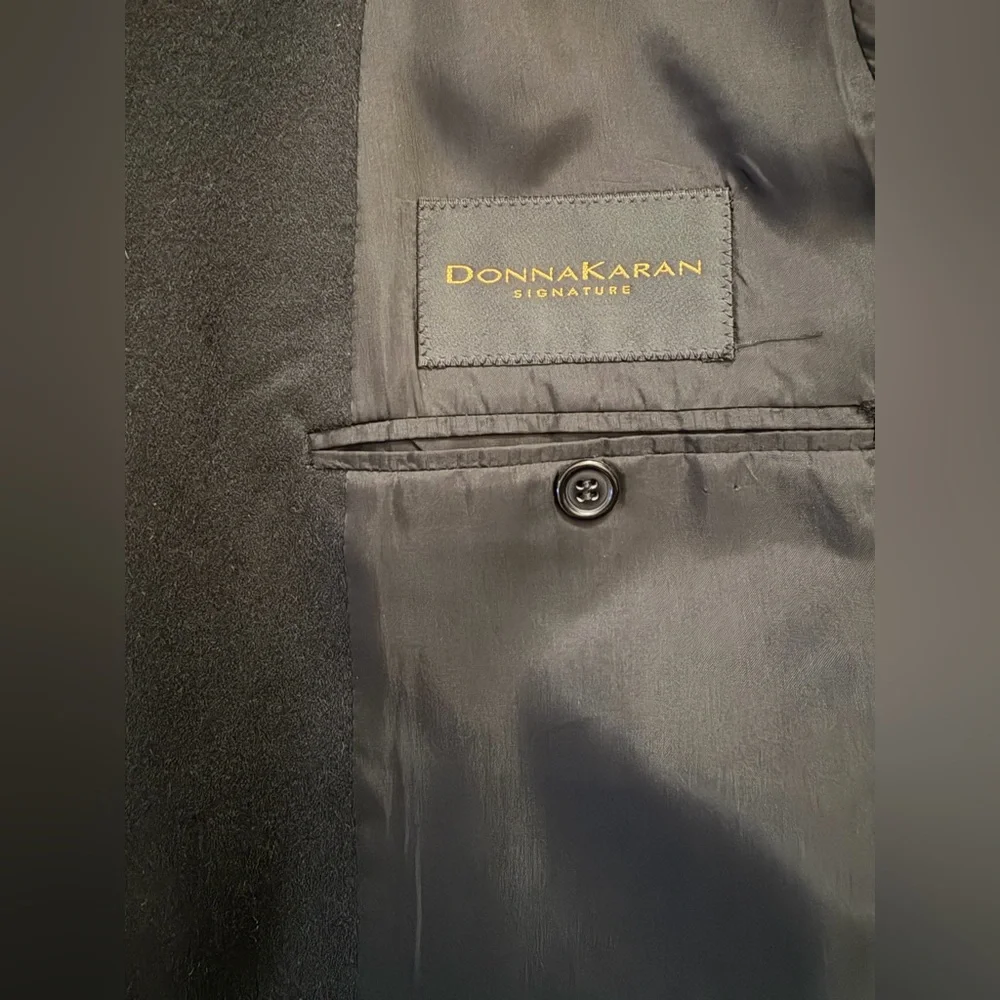 Donna Karen - Men’s 100% Cashmere Blazer Jacket- Black - Sz 40R* Shirt Sleeves